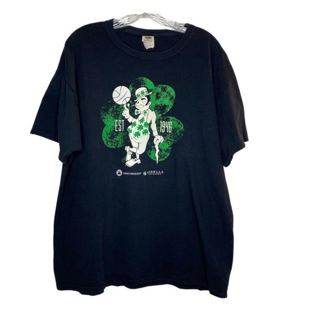 Boston Celtics   1946 Mens  Playoffs  Short Sleeve T-Shirt